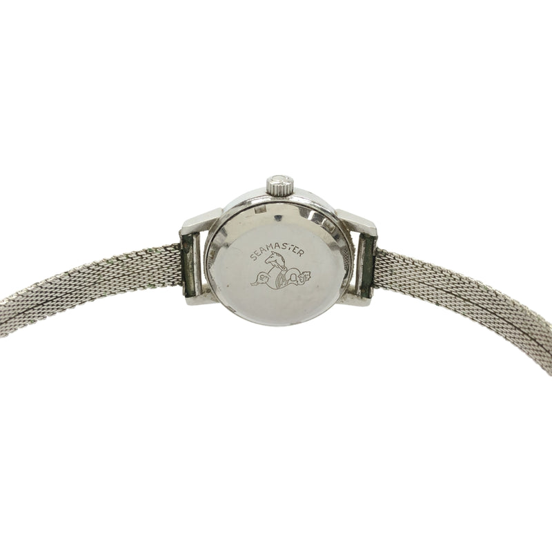 腕時計 稼働 OMEGA オメガ シーマスター 566.002 cal.681 自動巻き シルバー色文字盤 ベルト尾錠社外品 H18843