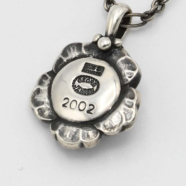 GEORG JENSEN ジョージジェンセン ネックレス 2002 イヤーペンダント ガーネット 925 約12.2g アクセサリー yo686