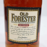 お酒 未開栓 OLD FORESTER オールド フォレスター  ウィスキー 100プルーフ 750ml 50％ 旧ボトル 23k353-18