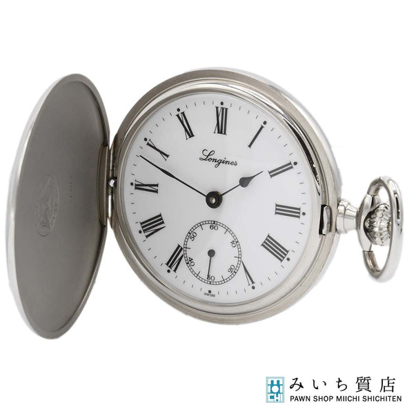 稼働 懐中時計 LONGINES ロンジン L7.012.4 手巻き 白色文字盤 H11481