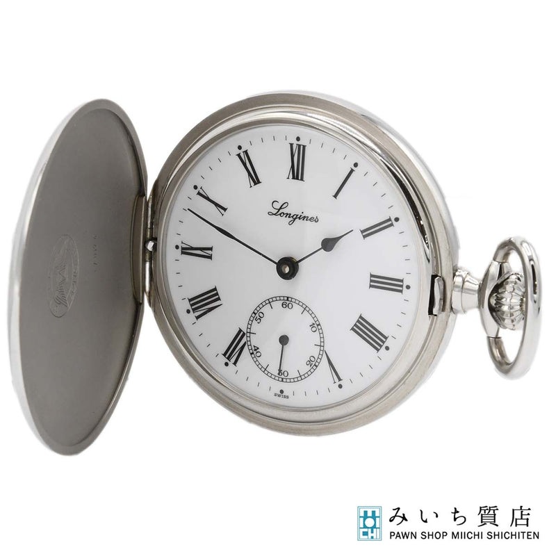稼働 懐中時計 LONGINES ロンジン L7.012.4 手巻き 白色文字盤 H11481