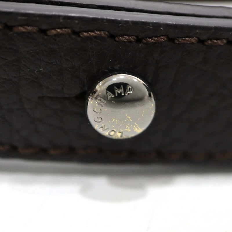 LONGCHAMP ロンシャン ハンドバッグ ショルダーバッグ 2WAYバッグ マドレーヌ レザー/スエード レディース 茶 H14430