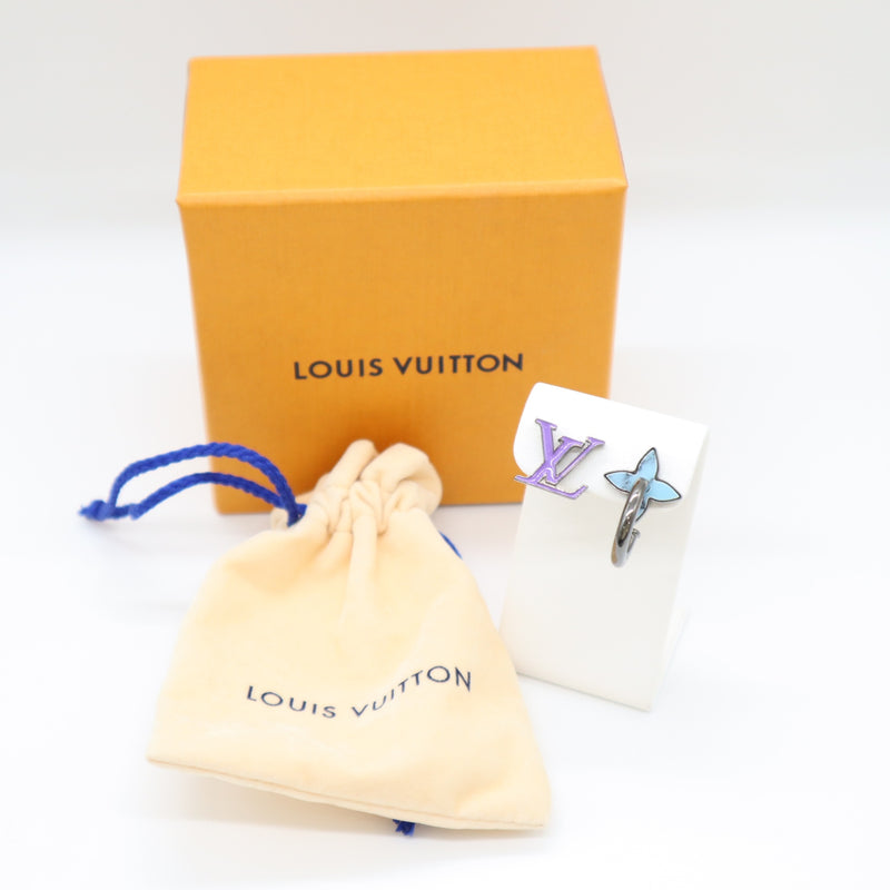LOUIS VUITTON ルイヴィトン ブックルモノグラム M00320 ビーズ ピアス 重量約5.7g H6977