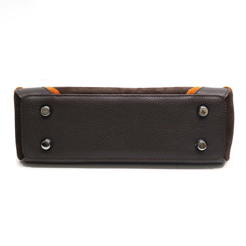 LONGCHAMP ロンシャン ハンドバッグ ショルダーバッグ 2WAYバッグ マドレーヌ レザー/スエード レディース 茶 H14430
