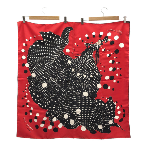 HERMES エルメス カレ90 HOLA FLAMENCA! オラ フラメンカ! ドット柄 フラメンコ シルク100％ スカーフ 箱有 25k803-6