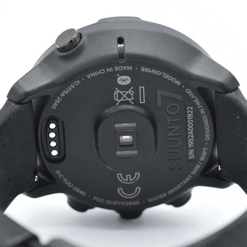 腕時計 稼働 SUUNTO スント Suunto7 OW185 スマートウォッチ ブラック 初期化済み 動作未確認 箱有 21S402-2