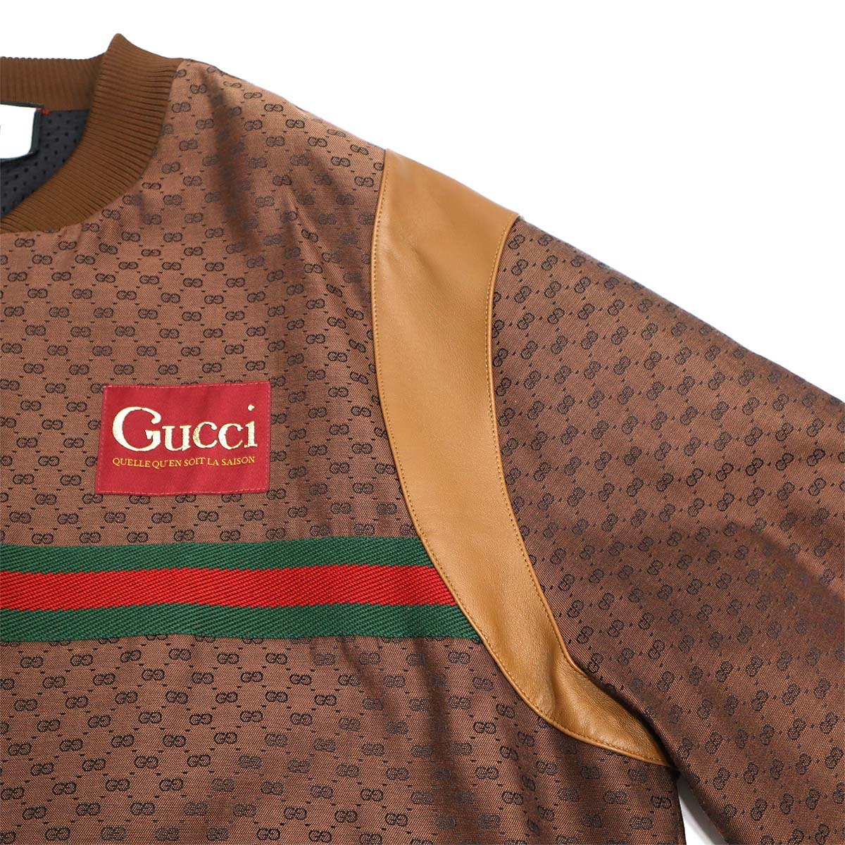 GUCCI グッチ ボンバージャケット シェリーライン GG柄 サイズL メンズ