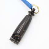 HERMES エルメス ホイッスル ネックレス レザー ストラップ ブルー アクセサリー M4234