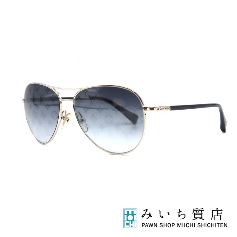LOUIS VUITTON ルイヴィトン LV コンスピラシオン パイロット Z0165U サングラス ケース 度なし ブラック アイウェア H16858