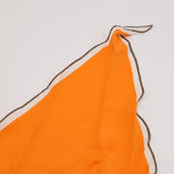 未使用 HERMES エルメス スカーフ ロザンジュ ロゴ ひし形 オレンジカラー 服飾小物 M4463