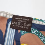 HERMES エルメス ツイリー Fantaisie d'Etriers 鎧の幻想 スカーフ シルク100 マルチカラー 箱有 H18541-1