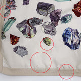 HERMES エルメス ワンピース Mineraux ミネロー ノースリーブ 38サイズ 鉱石柄 宝石柄 ベージュ×マルチカラー レディース ベルト付 H23644