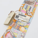 未使用 HERMES エルメス ツイリー City of Light シティ・オフ・ライト シルク100 オレンジ系 箱有 H22991