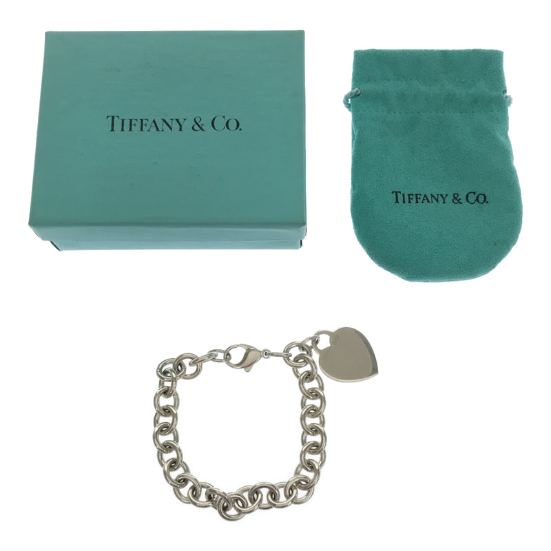 ティファニー TIFFANY & Co. ハート タグ ブレスレット チェーン シルバー 925 35.1g 18.7cm アクセサリー H11912