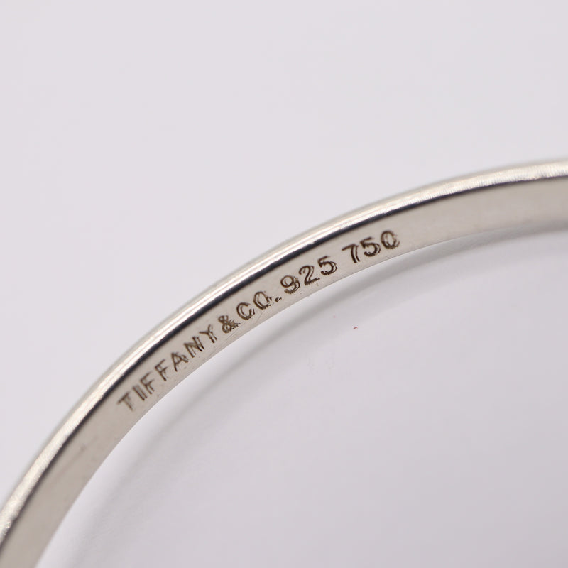 TIFFANY＆Co. ティファニー ブレスレット フック&アイ バングル 750 925 約9.3g アクセサリー レディース H19018