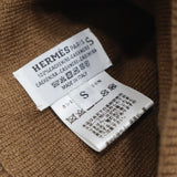 HERMES エルメス ニットキャップ ビーニー Sサイズ ニット帽 帽子 ブラウン×ピンク カシミヤ レディース H25085