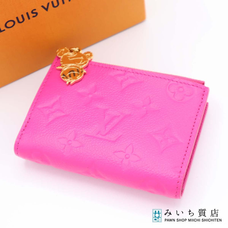 未使用 LOUIS VUITTON ルイヴィトン 二つ折り財布 M14087 LV×TM  ポルトフォイユ リサ 20周年 村上隆 パンダ ピンク 箱有 H18684