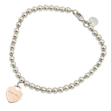 TIFFANY＆Co. ティファニー リターントゥ ハート ボールチェーン ブレスレット Ag925 シルバー 約6.1g 保管袋有 H19517