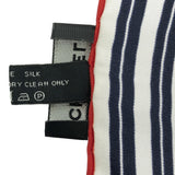 美品 CHANEL シャネル 大判 スカーフ ココマーク シルク100 ネイビー マルチカラー 箱有 H11524