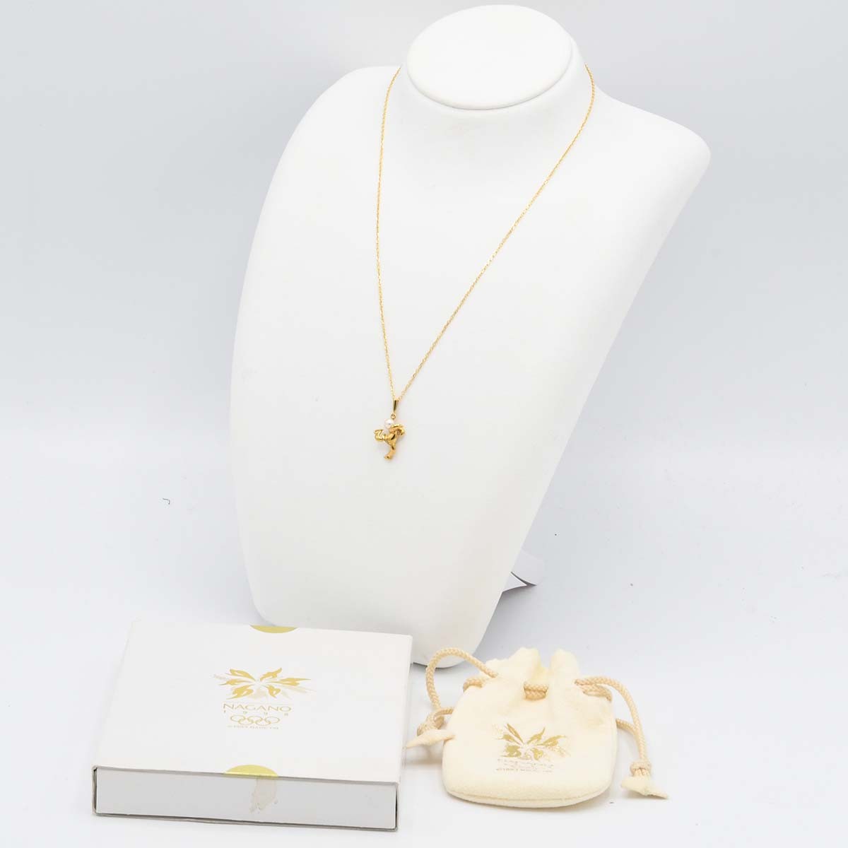 MIKIMOTO ミキモト パールネックレス K18 長野五輪1998 アイススケート