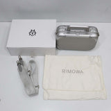 RIMOWA リモワ クロスボディバッグ19 アルミニウム 930.90.00.1 シルバーカラー ストラップ箱袋 26s22-1