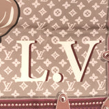 スカーフ LV  シルク100％ ピンク M70694 プードル ストール LOUIS VUITTON ルイヴィトン 90cm M2061