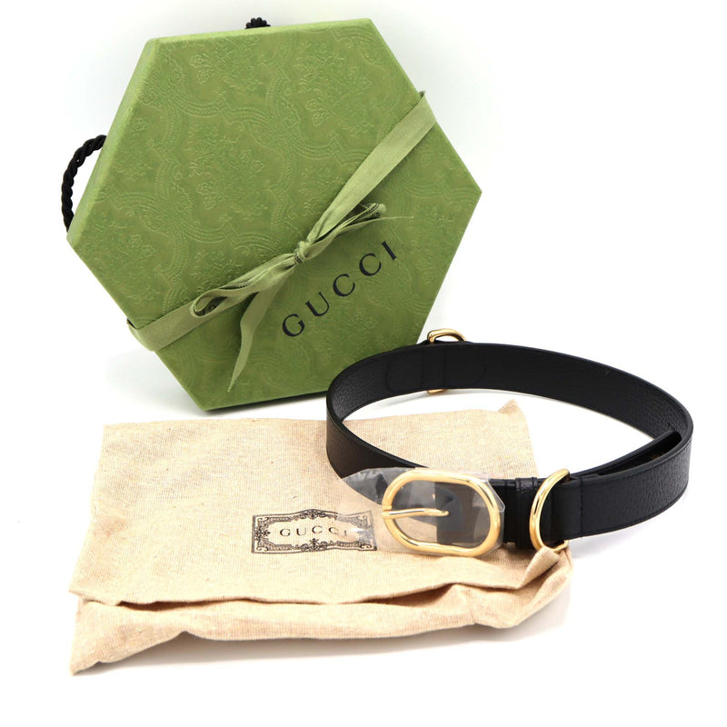 GUCCI グッチ 首輪 695256 インターロッキングG XL ペット ペット用品 ブラック 25k389-1