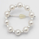 仕上済 MIKIMOTO ミキモト パール ダイヤ ブローチ K18 約8.5g ジュエリー 箱・内ケース ◆ H23804