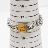 FENDI フェンディ ズッカ FF ブレスレット ブレス 喜平モチーフ シルバーカラー アクセサリー 箱有 23s256-2