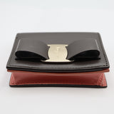 Salvatore Ferragamo フェラガモ ウォレット 二つ折り財布 ミニウォレット ブラウン×ピンク ok874