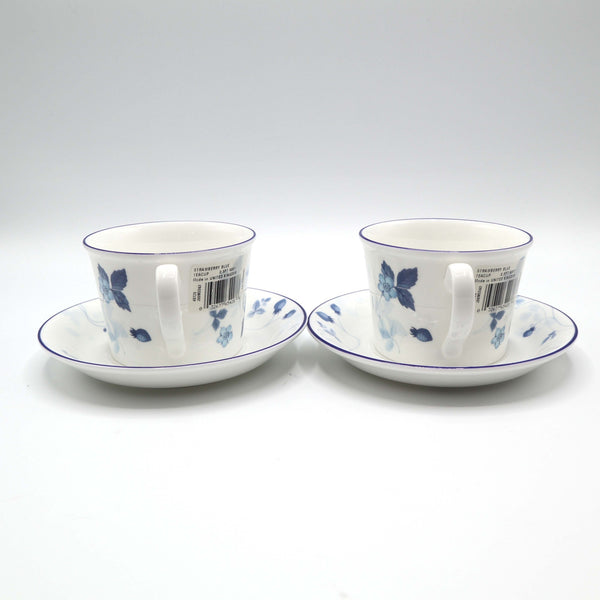 未使用 WEDGWOOD ウェッジウッド カップ＆ソーサー 2客セット ストロベリーブルー 食器 M4132
