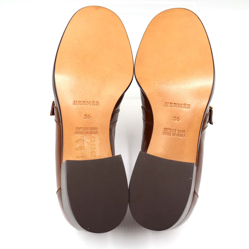 HERMES エルメス ローファー サイズ36 23cm ブラウン Sマーク レディース 靴 箱有 M4232