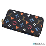 LOUIS VUITTON ルイヴィトン LV M80323 コレクション ジッピーウォレット ゲームオン 財布 ブラック系 袋 H18939
