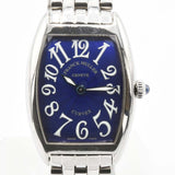 稼働 腕時計 FRANCK MULLER フランクミュラー トノウカーベックス 1752QZ クォーツ 青色文字盤 2025.4月電池交換 H17323