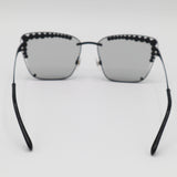 CHANEL シャネル フェイクパール サングラス 4235-H c.101/87 スクエア 度なし ケース有 25k639-1