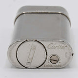 Cartier カルティエ ゴドロン ガスライター シルバーカラー オーバル型 喫煙具 着火未確認 eco1437