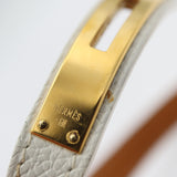 HERMES エルメス ブレスレット ケリーブレス □L刻印 Sサイズ ホワイトカラー 箱 H24588
