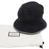 GUCCI グッチ 帽子 ニット バケットハット GG 656573  3HAC2 サイズM 57cm ブラック 袋 H22275