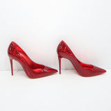 Christian Louboutin クリスチャンルブタン ヒール パンプス 37サイズ メタリック レッド レディース 靴 箱袋 H22882