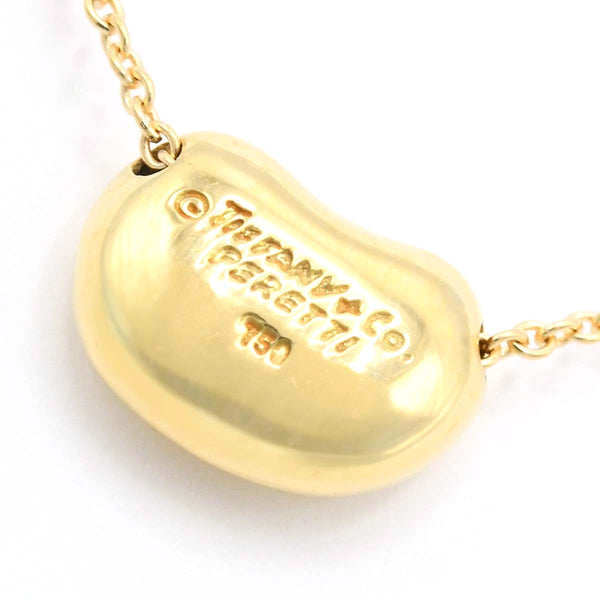 仕上げ済 TIFFANY＆Co. ティファニー ビーン ネックレス 750 ゴールド 約2.9g アクセサリー ペンダント レディース H18995
