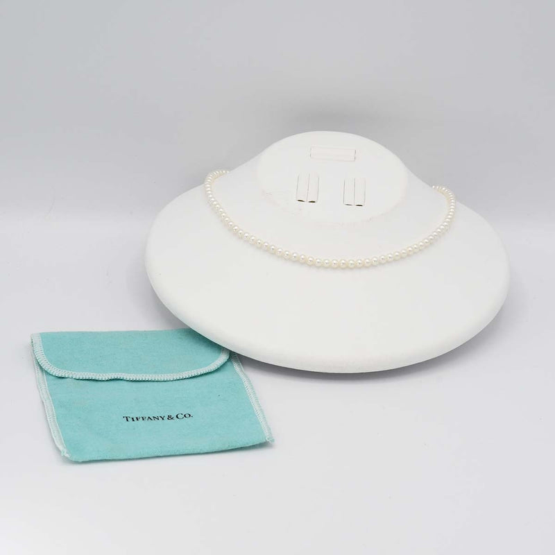 TIFFANY&Co. ティファニー ネックレス パール Ag925 シルバー 約10.8g アクセサリー 袋 H8880
