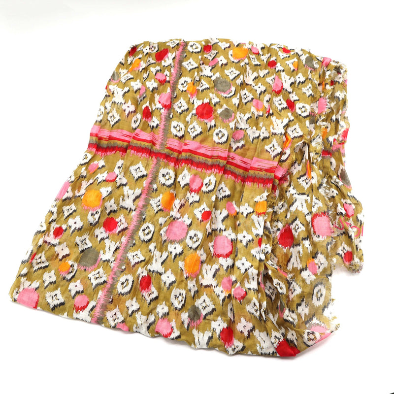 LOUIS VUITTON LV ルイヴィトン スカーフ モノグラム コットン100％ マルチカラー 服飾小物 H1097