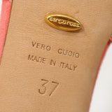 Sergio Rossi セルジオロッシ ピンヒール 37 23.5cm マーメイド ラインストーン ピンク レディース 箱袋有 H8339