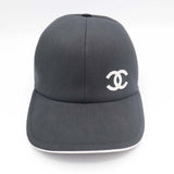 CHANEL シャネル キャップ 帽子 デニム コットン ブラック レディース 箱有り H20789