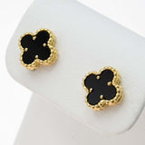 仕上済 VanCleef&Arpels VCA ヴァンクリーフ&アーペル ピアス スイートアルハンブラ オニキス 750 3.4g アクセサリー 箱有 H14949