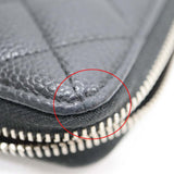 CHANEL シャネル 長財布 キャビアスキン ラウンドファスナー 25番代 ココマーク ブラックカラー ギャラ H12732
