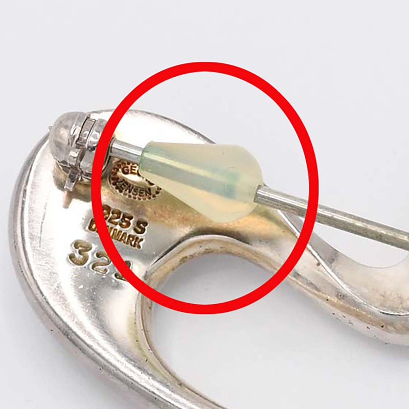 GEORG JENSEN ジョージジェンセン ブローチ 321 スプラッシュ 925 シルバー 約18.7g アクセサリー レディース H8233-1