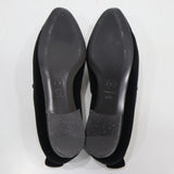 CHANEL シャネル G31651 オペラシューズ フラットシューズ ベロア 38 1/2 約25.5cm レディース ブラック 箱 H22499