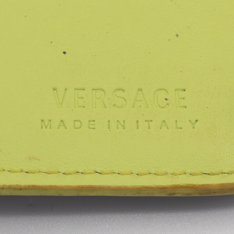 VERSACE ヴェルサーチ メデューサ 長財布 財布 二つ折り パープル×イエロー H384