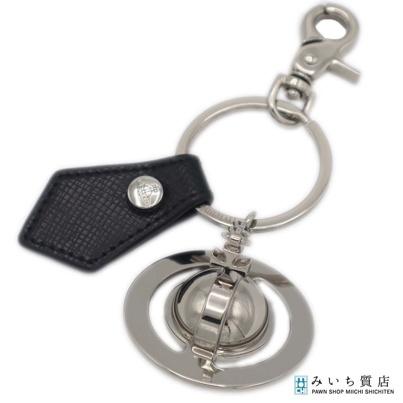 Vivienne Westwood ヴィヴィアンウエストウッド キーチャーム 3D ORB ブラック シルバーカラー H19990